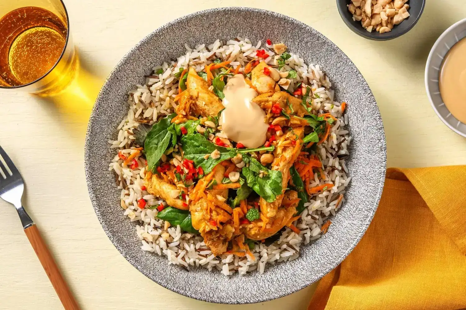 Vietnamesisk kyllingbowl