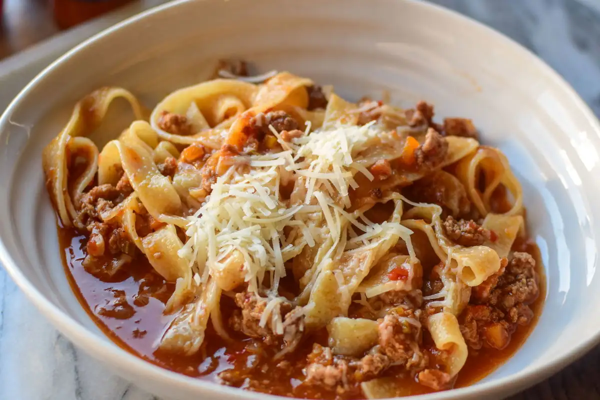 Pasta bolognese